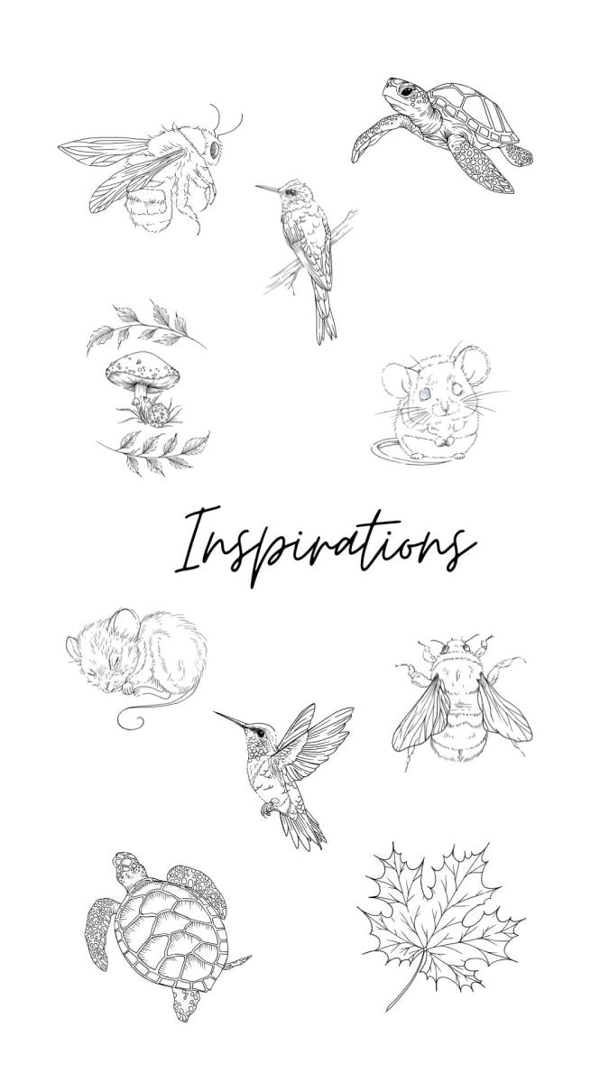 Full Tutorial Set 1-5 Hexagon Size incl. Booklet & Sketches - Lisilinka