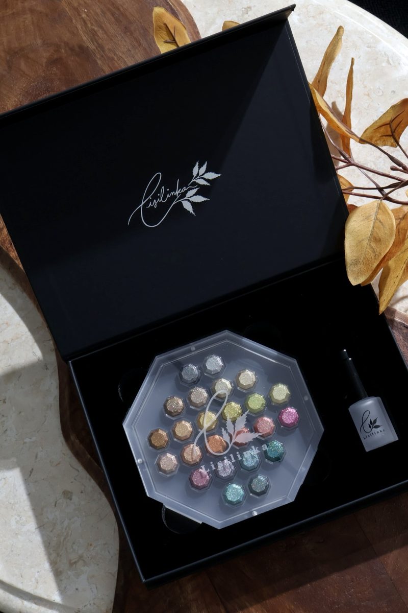 Season of Change: the 24 shades in the black Lisilinka magnetic gift box with dropper