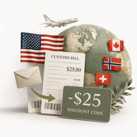 Lisilinka tariff deal for international customers – customs fees refund as discount code for USA, Canada, Norway and Switzerland and more
