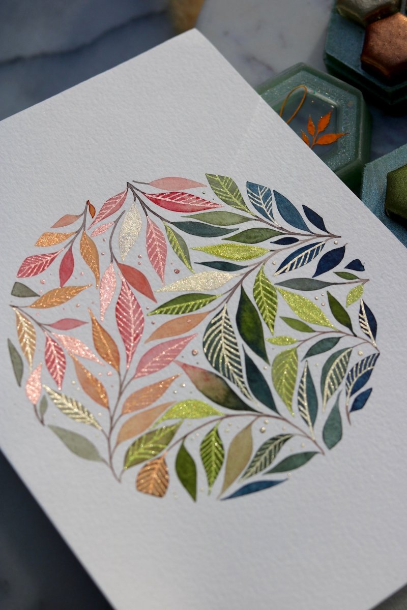 Tutorial Set 1 - "Shimmering Leaves" - Lisilinka