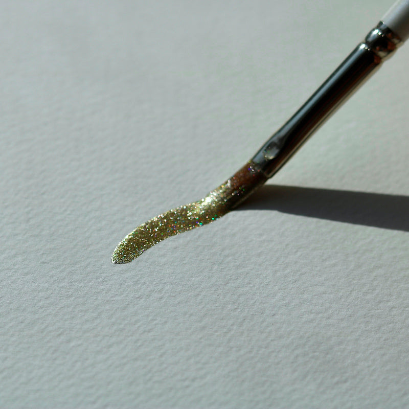 Holo Gold - handmade sparkling metallic holo watercolor - Lisilinka