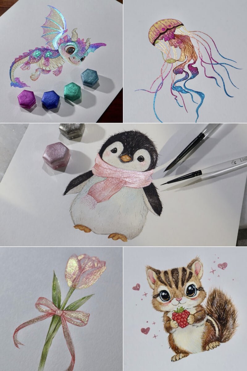 Lisilinka Sketches Vol. 2 — Tutorials 1 - 5 & Inspirations - Lisilinka