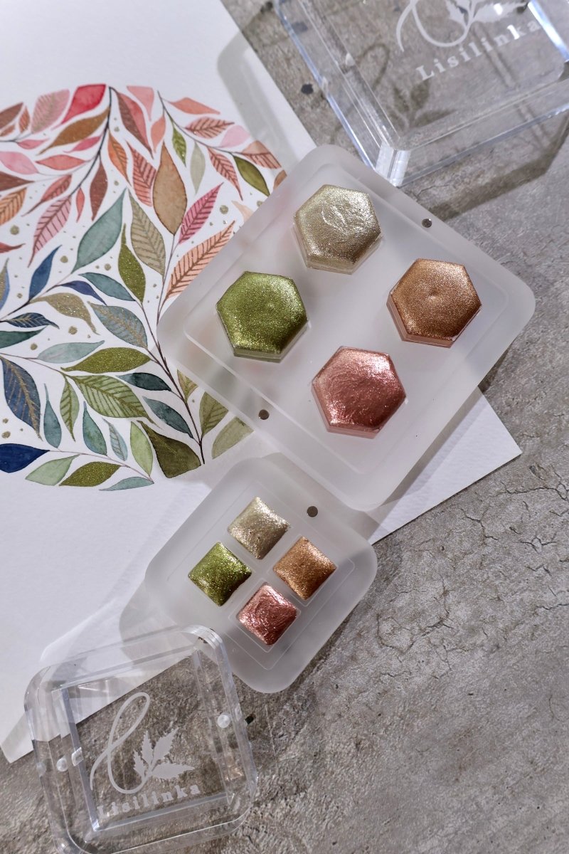 Tutorial Set 1 - "Shimmering Leaves" - Lisilinka