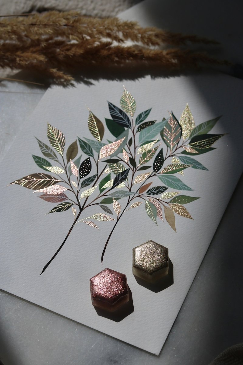 Tutorial Set 1 - Shimmering Leaves - Lisilinka