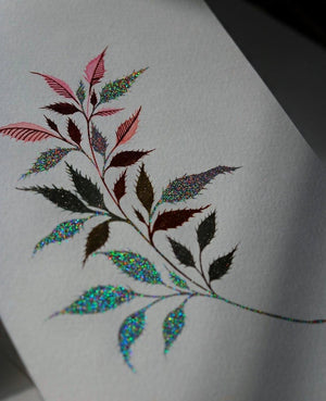 Shimmering Robin, (Metallic) Watercolors, Lisilinka (Me), A5, 2023 : r/ Watercolor
