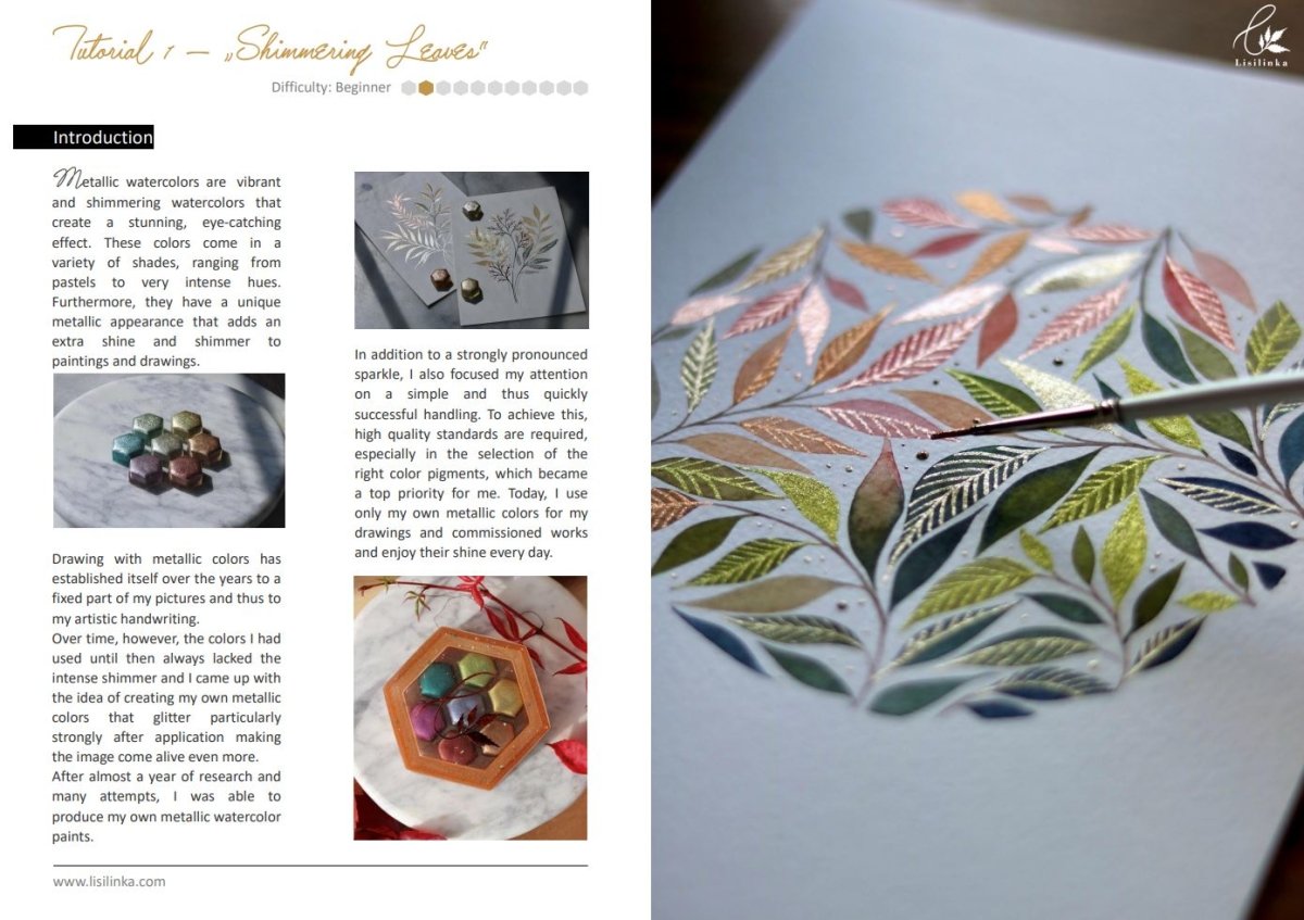 Tutorial Set 1 - "Shimmering Leaves" - Lisilinka